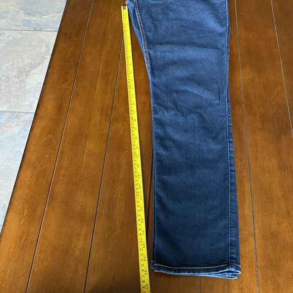 NO BOUNDARIES Skinny Jeans Dark Blue Denim with Dark Orange Stitching Size 13 - Picture 6 of 6